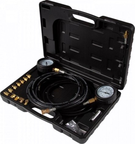 Манометр для измерения давления масла Affix 2 манометра (7 и 35 бар) комплект адаптеров [AF12020023C]