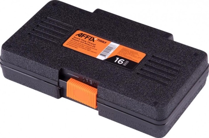 Метчик для восстановления свечной резьбы Affix набор ремонт. вставок 16 пред. [AF10312116C]