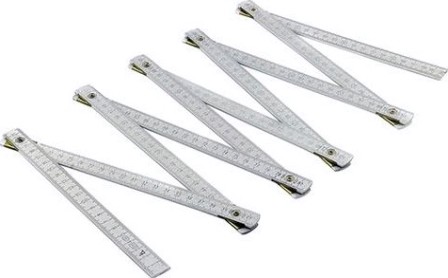 Метр складной КАЛИБРОН 2.0 м (алюминиевый) [116534]