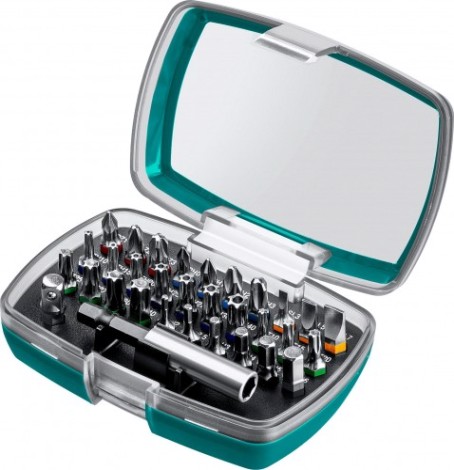 Набор бит KRAFTOOL C-Drive 32 многофун., адаптеры, цветная маркир. 32 пред. [26067-H32]