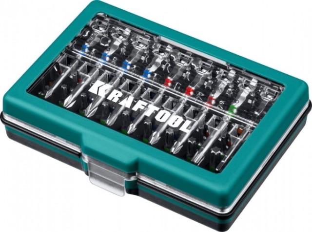 Набор бит KRAFTOOL C-Drive 71 многофункциональные, cr-mo, 71 пред. [26067-H71]
