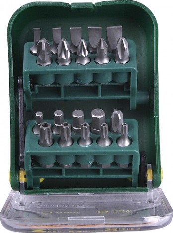 Набор бит KRAFTOOL EXPERT 26135-H21 в мобильном бит-боксе с клипсой, cr-v, 25мм, 21 пр [26135-H21]