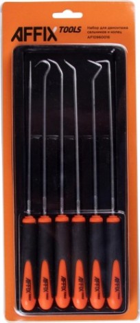 Набор для демонтажа сальников и колец Affix и шлангов 6 предметов [AF10960016]