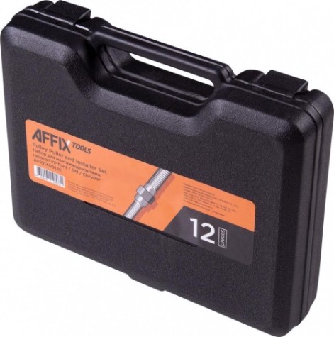 Набор для монтажа/демонтажа насоса ГУР Affix FORD/GM/CHRYSLER, кейс, 12 предметов [AF10140012C]