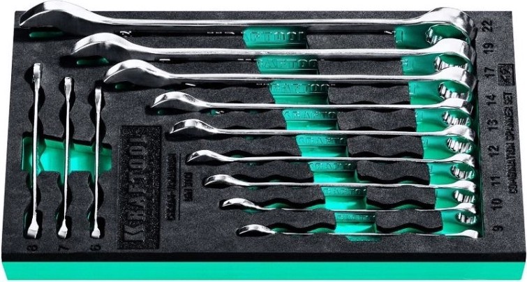 Набор комбинированных гаечных ключей KRAFTOOL 6-22 мм, 12 предметов 27079-H12E [27079-H12E]