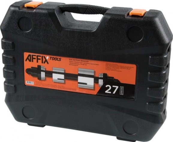 Набор оправок для монтажа/демонтажа сайлентблоков Affix кейс, 34-80 мм, 27 пред. [AF11020027C]