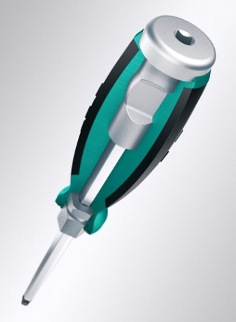 Набор отверток KRAFTOOL IMPACT ударных, сквозной стержень cr-mo, 6 шт. [25025]