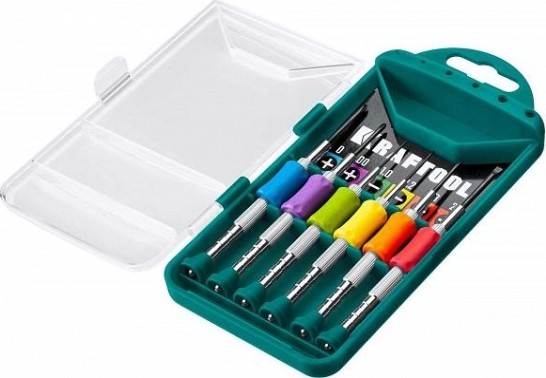 Набор отверток KRAFTOOL Precision-6 часовых для точных работ, 6 пред. [25679]