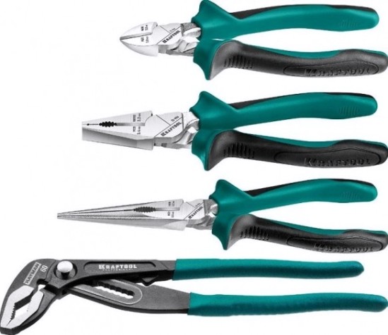 Набор шарнирно-губцевого инструмента KRAFTOOL 22 012 4 шт. [22012]