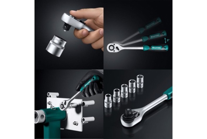 Набор столярно-слесарного инструмента KRAFTOOL GRAND-99 (1/2"+1/4"), универсальный 99 пр. [27978-H99]