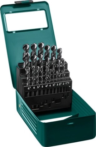 Набор сверл по металлу KRAFTOOL 29651-H25 hss-g, 25шт (1-13мм)