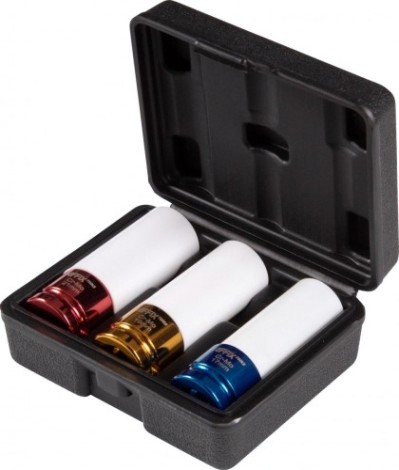 Набор ударных шестигранных головок 1/2" Affix AF00643C глубоких, 17, 19, 21 мм, кейс