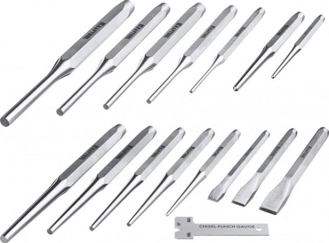 Набор зубил и кернеров KRAFTOOL GRAND-15 15 пред. [21075-H15]