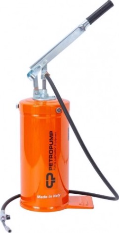 Нагнетатель смазки Petropump PP210012 ручной емкостью 12 кг, 150 бар, эконом версия