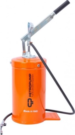Нагнетатель смазки Petropump PP210013 ручной емкостью 16 кг, 150 бар, эконом версия
