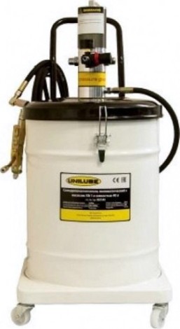 Нагнетатель смазки Unilube UG7540 пневматический (50:1) с емкостью 40 кг, шланг