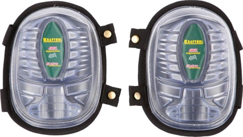 Наколенники KRAFTOOL EXPERT с гелевым наполнителем и эргономичной пластиковой [11510]