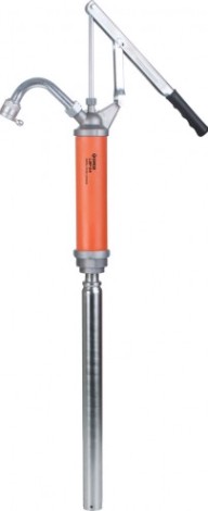 Насос для масла GROZ LBP/04L/OR-ND бочковой, рычажный, оранжевый + насадка GR46952 [GR46952]