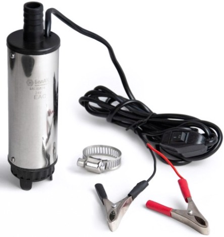 Насос перекачки топлива БелАК 24V D50 погружной, съемный фильтр (БAK.00074) [БАК.00074]