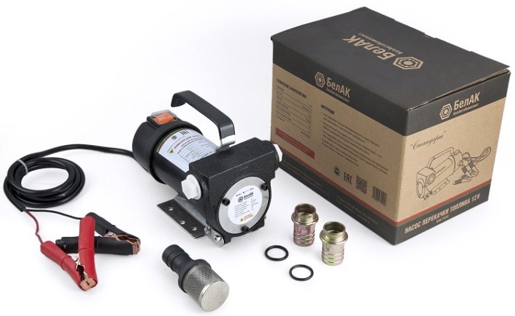 Насос перекачки топлива БелАК "Стандарт" 12V, 50 л/мин (БAK.11012) [БАК.11012]