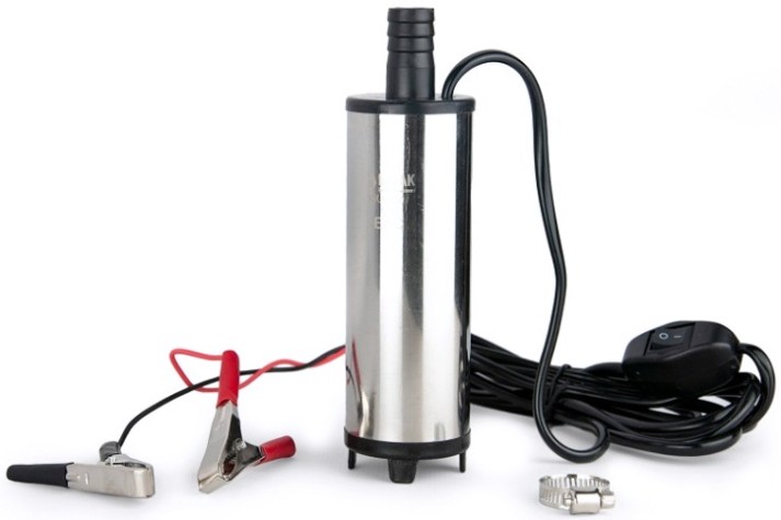 Насос топливный электрический БелАК 12V D50 перекачки погружной с несъемным фильтром [БАК.17550]