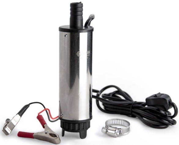 Насос топливный электрический БелАК 12V D50 перекачки погружной со съемным фильтром [БАК.00075]