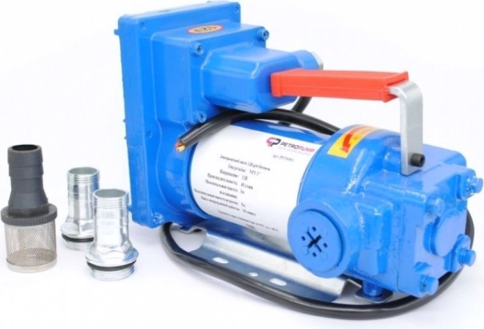 Насос топливный электрический Petropump DCEX57 12в для бензина, 45 л/мин [PP330501]