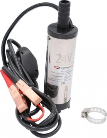 Насос топливный электрический Petropump DCTP-24 24в для дт и воды, 25 л/мин [PP220017]