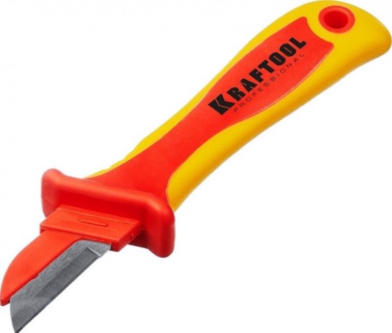 Нож монтерский KRAFTOOL KN-1 нож электрика прямой, [45401]