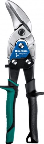 Ножницы по металлу KRAFTOOL Alligator правые усиленные с выносом, 250 мм [2328-OR]