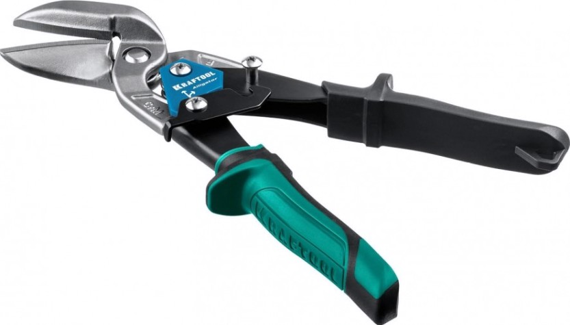 Ножницы по металлу KRAFTOOL Alligator правые усиленные с выносом, 250 мм [2328-OR]