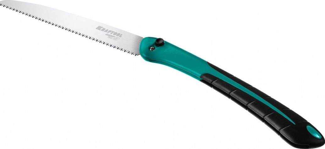 Ножовка по дереву KRAFTOOL CAMP Fast 9 для быстрого реза сырой древесины, 250 мм [15218]
