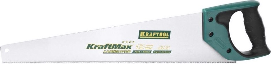 Ножовка по дереву KRAFTOOL "KraftMax Laminator" для точного реза 500 мм, 13 tpi универсальный зуб, [15225-50]