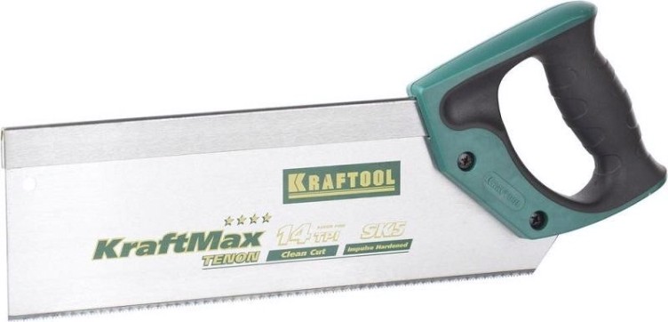 Ножовка по дереву KRAFTOOL "KraftMax" (пила) tenon, 14 /15 tpi, 300 мм, с обушком для ст [15228-30]