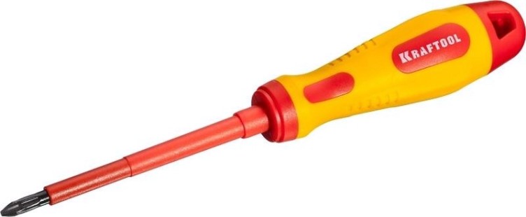 Отвертка крестовая диэлектрическая KRAFTOOL X-Drive ELECTRO VDE 1000 V PH 2 х 100 мм 250084-2-100 [250084-2-100]