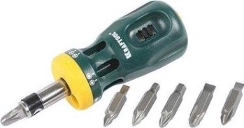 Отвертка реверсивная KRAFTOOL "BIT LOCK" со вставками 12 предметов 26161-H13 [26161-H13]