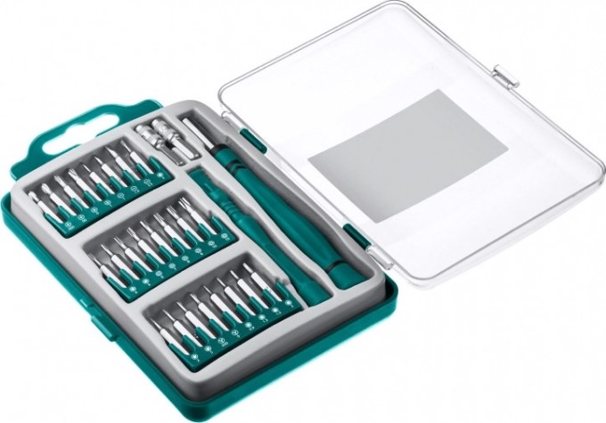 Отвертка с битами KRAFTOOL Precision-28 для точных работ 28 предм. [25677]