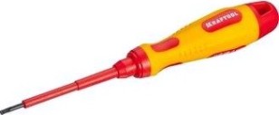 Отвертка шлицевая диэлектрическая KRAFTOOL X-Drive ELECTRO VDE 1000 V 2.5 х 75 мм 250083-2.5-075 [250083-2.5-075]