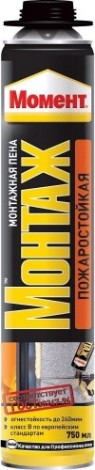 Пена МОМЕНТ Монтаж профессиональная, пожаростойкая (0,75 л) 1883480