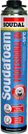 Пена монтажная SOUDAL SOUDAFOAM PROFESSIONAL 60 всесезонная (750 мл) 115002 [115002]