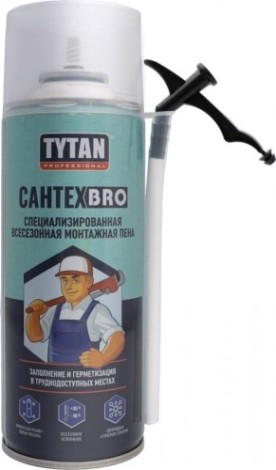 Пена монтажная Tytan СантехBRO всесезонная (500мл) [тов-220011]