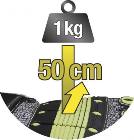Перчатки трикотажные антивибрационные Delta Plus NYSOS VV904 размер 10 [VV904JA10]