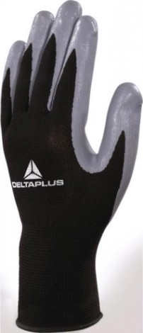 Перчатки трикотажные Delta Plus VE712GR с нитриловым покрытием, размер 10 [VE712GR10]