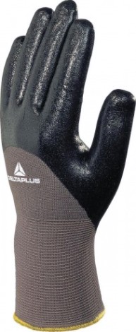 Перчатки трикотажные Delta Plus VE713 с двойным нитриловым покрытием, размер 10 [VE71310]