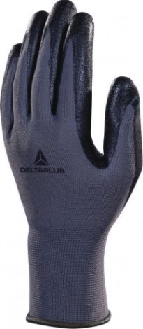 Перчатки трикотажные Delta Plus VE722 с нитриловым покрытием, размер 9 [VE722NO09]