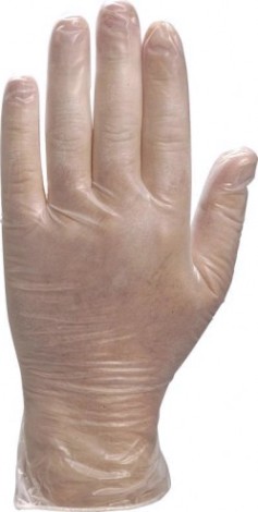 Перчатки виниловые Delta Plus V1371 с напыление, размер 6 [V1371**06]