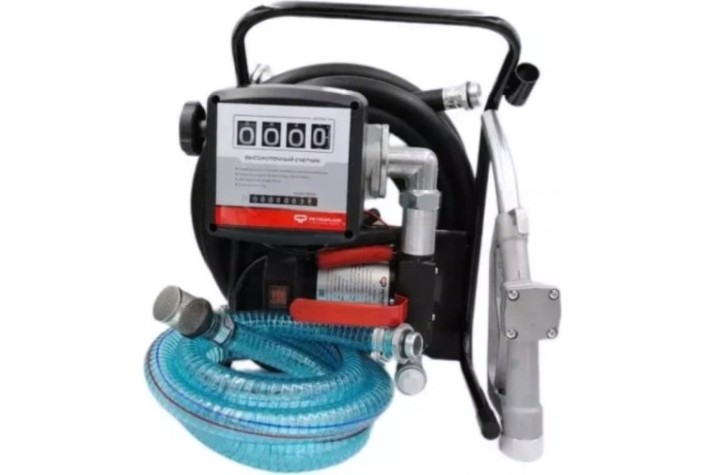 Переносной комплект для перекачки ДТ и керосина Petropump DCTP40ST 24в (мех. счетчик, мех. пист.), 40 л/мин [PP330002]