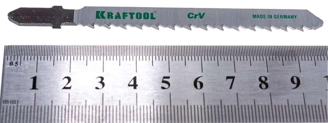 Пилки по дереву KRAFTOOL T101BR обратный рез, шаг 2,5мм, 75мм, 2 шт. [159516-2,5]