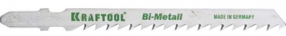 Пилки по дереву KRAFTOOL T144DF быстрый рез, шаг 4мм, 75мм, 2 шт. [159520-4]