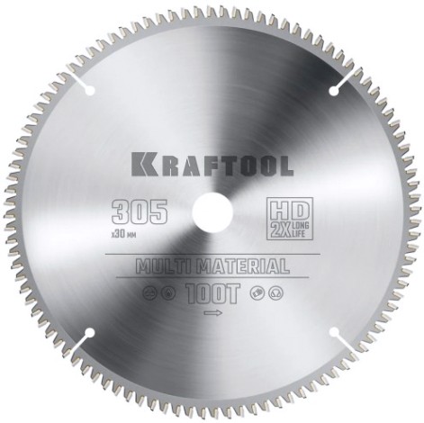 Пильный диск по алюминию KRAFTOOL Multi Material 305х30мм 100т [36953-305-30]